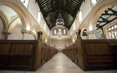 The interior of St James Priory